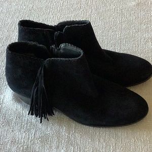 Sam Edelman black suede bootie 7.5 m